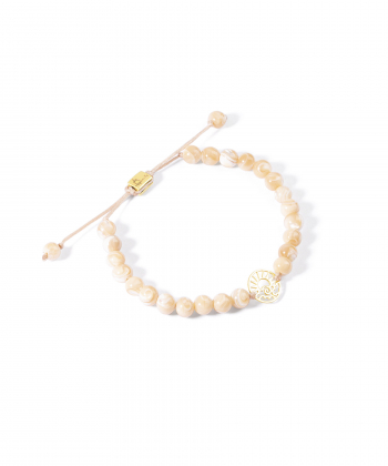 دستبند طلا سنگی دایره خورشید پرسته Parasteh کد 534419