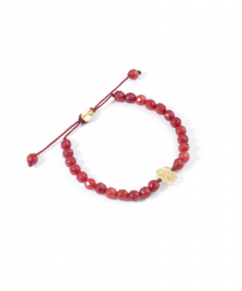 دستبند طلا سنگی گل پرسته Parasteh کد 534412