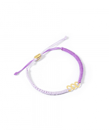 دستبند طلا بافت سه قلب پرسته Parasteh کد 533487