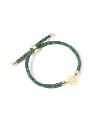 دستبند طلا بافت گل رز پرسته Parasteh کد 533220