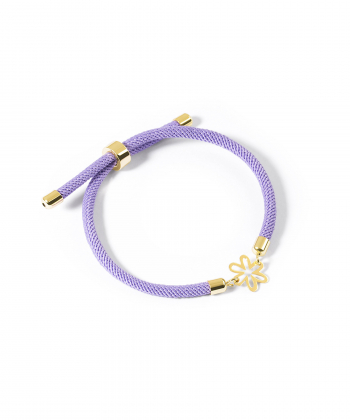 دستبند طلا بافت گل پرسته Parasteh کد 533189