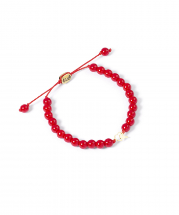 دستبند طلا سنگی قلب و کبوتر پرسته Parasteh کد 530133