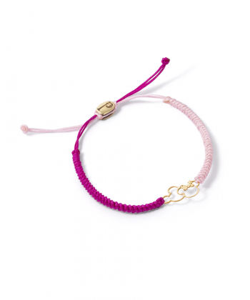 دستبند طلا بافت میکی و مینی پرسته Parasteh کد 437938