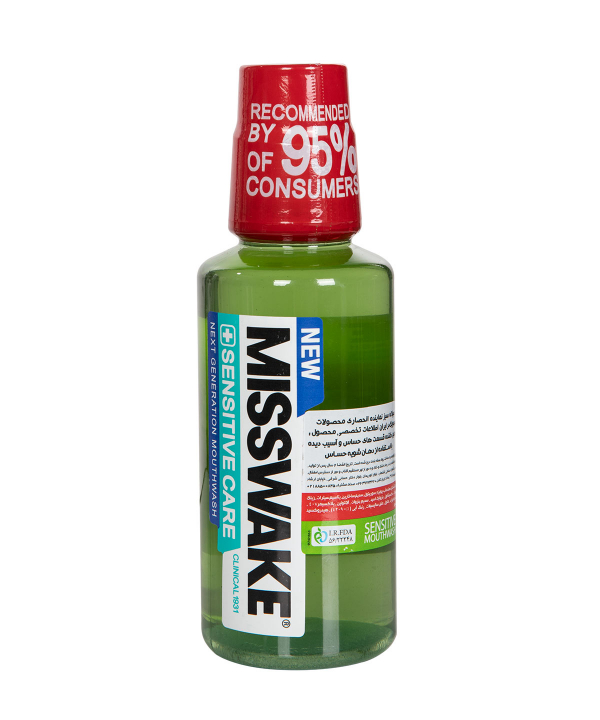 دهان‌شویه میسویک Misswake مدل Sensitive Care حجم 400 میلی‌لیتر