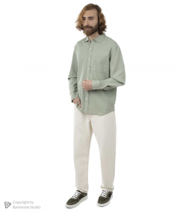 پیراهن آستین بلند لینن مردانه جوتی جینز JootiJeans کد 51531025