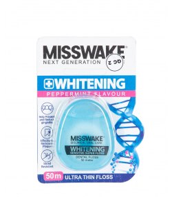 نخ دندان فوق العاده نازک میسویک Misswake مدل Whitening طول 50 متر