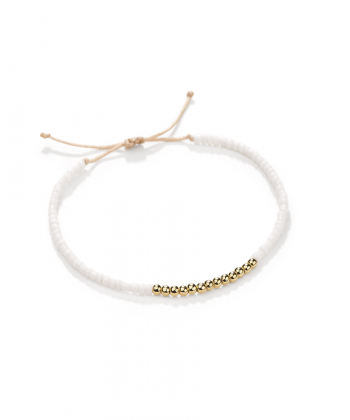 دستبند طلا سنگی 13 گوی پرسته Parasteh کد 153532