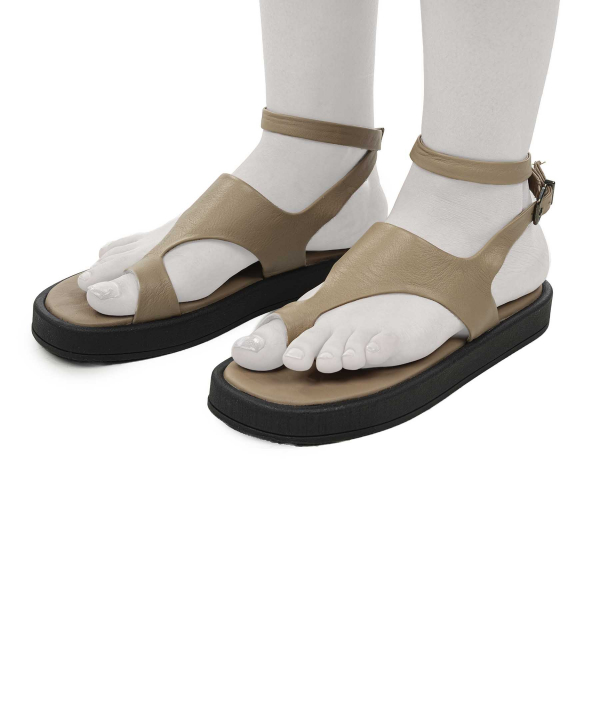 صندل چرم طبیعی زنانه چرم مشهد مدل J2704