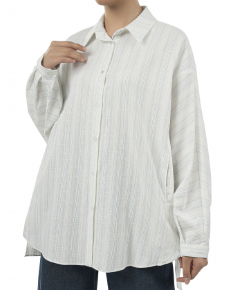 شومیز پلی استر آستین بلند زنانه سرژه مدل MP-SE-232180
