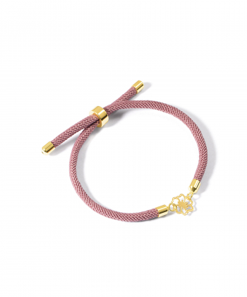 دستبند طلا بافت گل پرسته Parasteh کد 537513