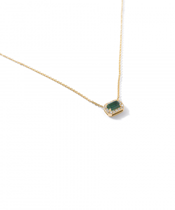 گردنبند طلا امیلین سبز پرسته Parasteh کد 169941