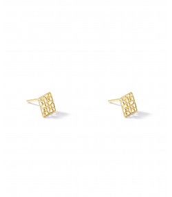 گوشواره طلا مربع اسلیمی پرسته Parasteh کد 538587
