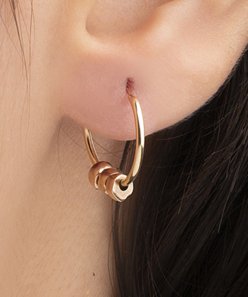 گوشواره طلا حلقه مهره پرسته Parasteh کد 532314