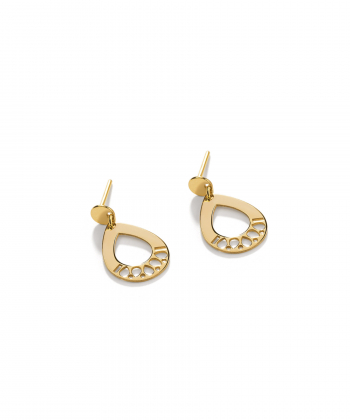 گوشواره طلا اشک اسلیمی پرسته Parasteh کد 155285