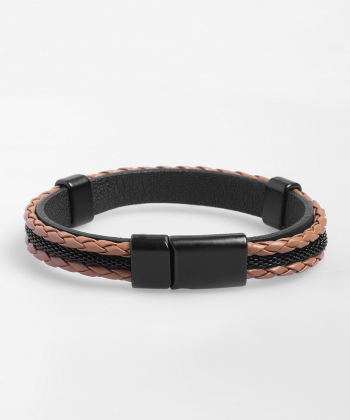 دستبند چرم مردانه کروم Corum کد 2511912