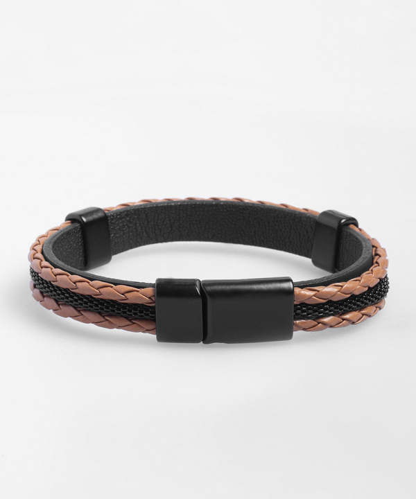 دستبند چرم مردانه کروم Corum کد 2511912