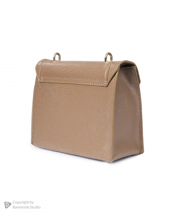 کیف دوشی چرم طبیعی زنانه چرم مشهد Mashad Leather کد S5249-001