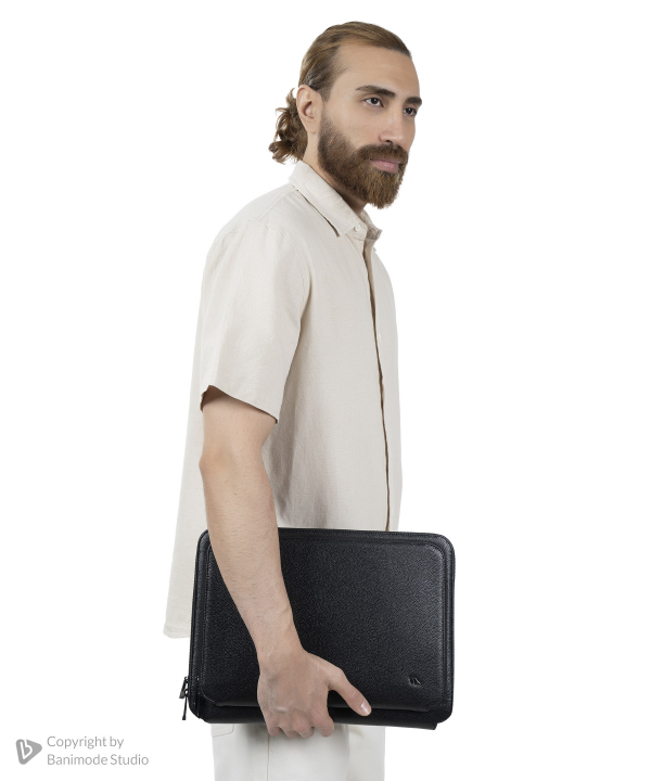 کیف دستی مردانه چرم طبیعی چرم مشهد Mashad Leather مدل O5505