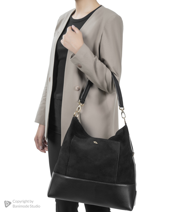 کیف دوشی زنانه چرم طبیعی چرم مشهد Mashad Leather مدل S5310