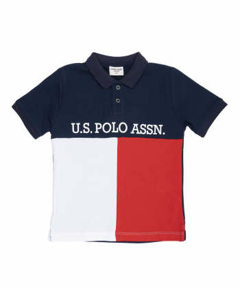 پولوشرت آستین کوتاه پسرانه یو اس پولو کیدز مدل 2013B13