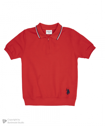 ست پولوشرت و شلوارک پسرانه یو اس پلو کیدز US Polo Kids کد 2613B1