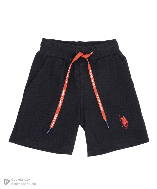 ست پولوشرت و شلوارک پسرانه یو اس پلو کیدز US Polo Kids کد 2613B1