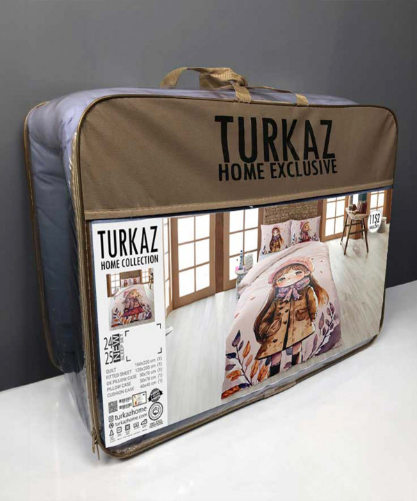 سرویس روتختی تک نفره 5 تکه تورکاز Turkaz طرح 1152