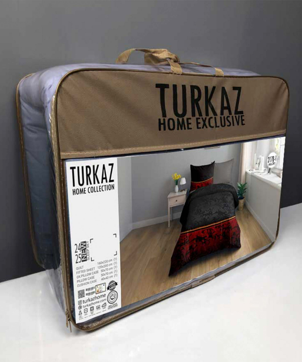 ست روتختی یک نفره 4 تکه تورکاز Turkaz کد c219-1