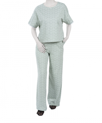 ست تیشرت و شلوار نخی راحتی زنانه ناربن مدل 3853