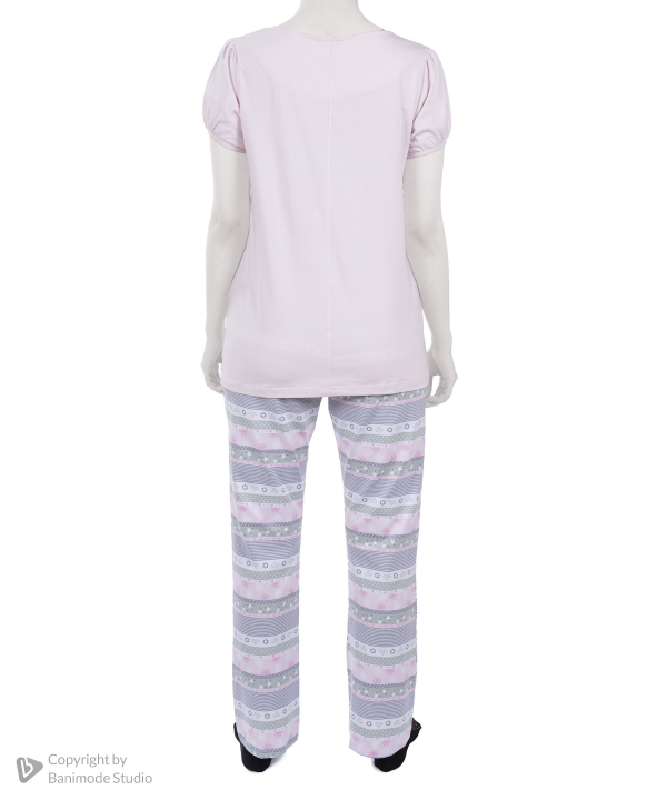 ست تیشرت و شلوار نخی راحتی زنانه ناربن مدل 3857