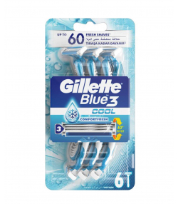 خودتراش ژیلت Gillette مدل Blue3 Cool بسته 6 عددی