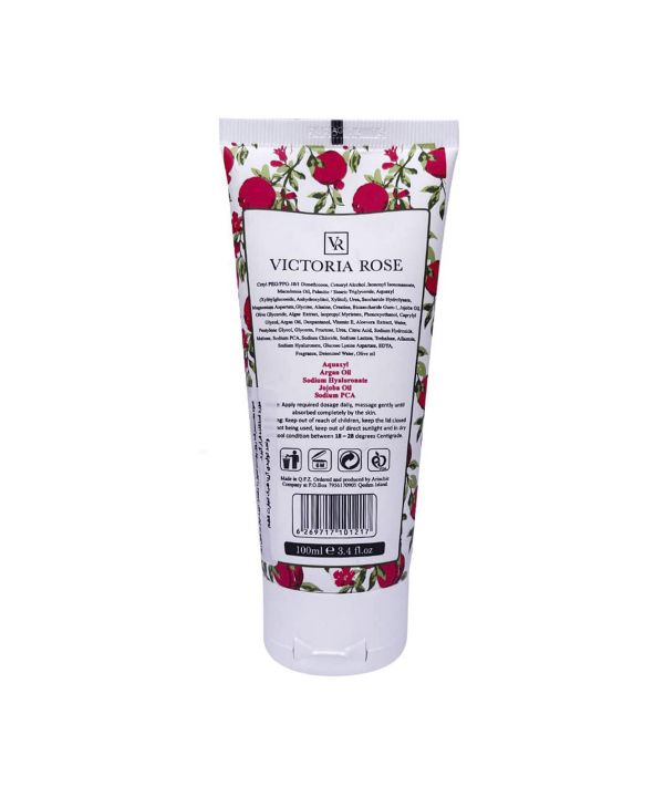 کرم دست ویکتوریا رز Victoria Rose حاوی عصاره انار حجم 100 میلی لیتر