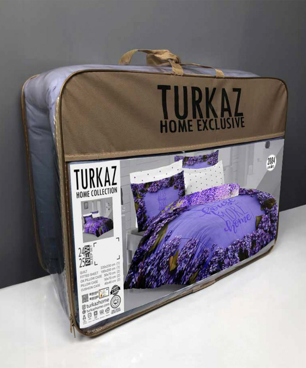 ست روتختی دو نفره 6 تکه تورکاز Turkaz کد 2084