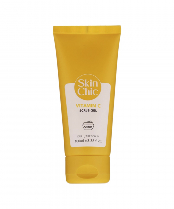 ژل اسکراب بدن اسکین شیک Skin Chic حاوی ویتامین سی حجم 100 میلی لیتر