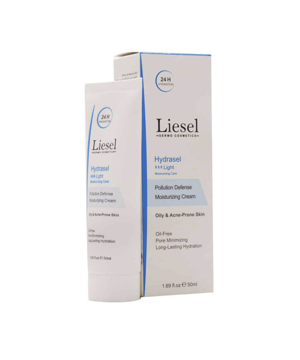 کرم هیدراسل لایت لایسل Liesel مناسب پوست چرب حجم 50 میلی لیتر