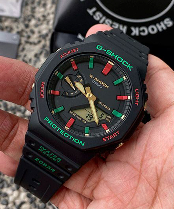 ساعت مچی جی شاک مردانه کاسیو Casio مدل GA-2100TH-1ADR