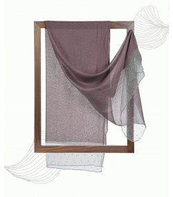 شال ابریشم زنانه نوولاشال Novella Shawl کد 55228