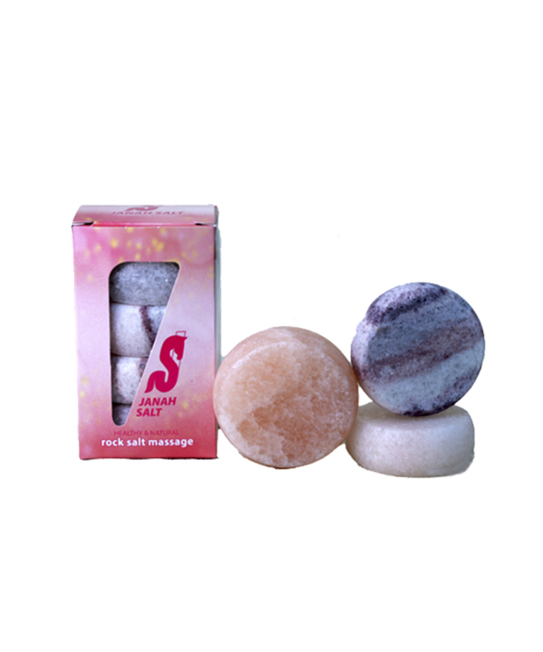 سنگ ماساژ دایره نمک جناح Janah Salt کد MC1 بسته 4 عددی