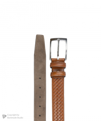 کمربند مردانه چرم طبیعی نوین چرم Novin Leather مدل Ph-0739