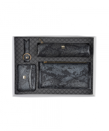 ست هدیه چرم طبیعی زنانه منط Mante مدل x102