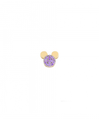 آویز تک میکی موس با نگین بنفش درریس Doris کد P6081