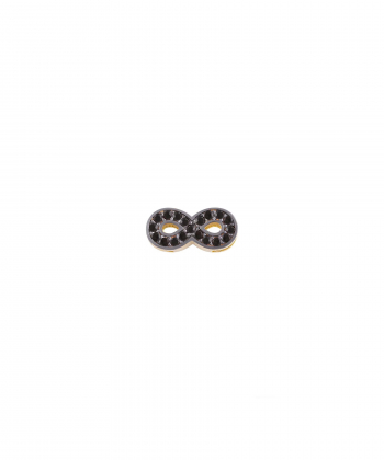 آویز تک بی نهایت با نگین مشکی درریس Doris کد P6075