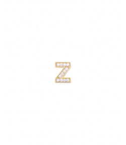 آویز حرف Z با نگین سفید درریس Doris کد P6068