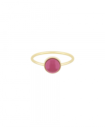 انگشتر سنگ ارغوان با رینگ مفتولی درریس Doris کد P5995