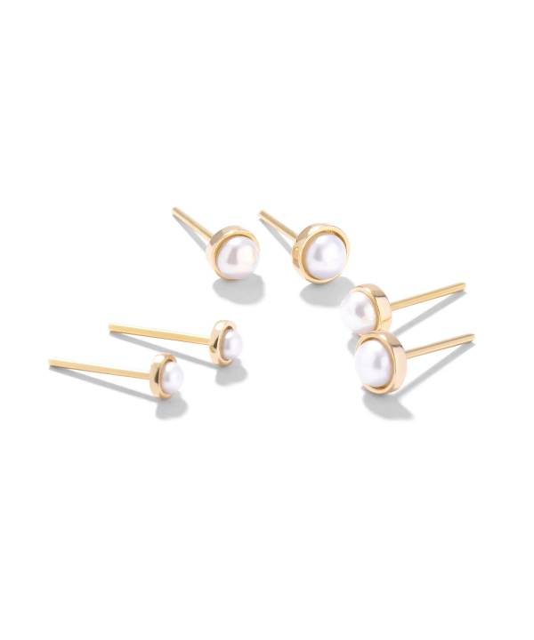 گوشواره میخی دُرنگار کوچک درریس Doris کد P5951