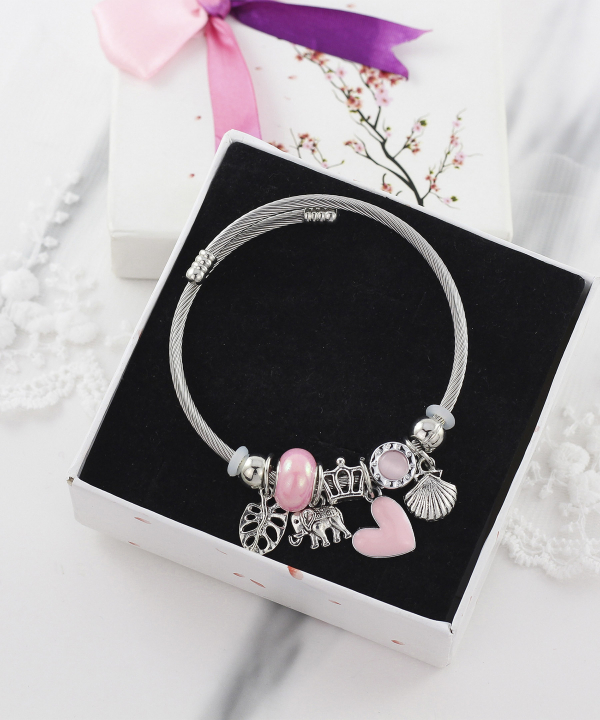 بنگل زنانه پاندورا Pandora مدل قلب کد AAD-607