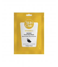 ماسک صورت ورقه ای ویتامین سی اسکین شیک Skin Chic حاوی عصاره انبه وزن 25 گرم