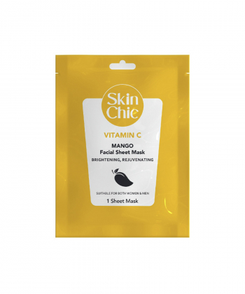 ماسک صورت ورقه ای ویتامین سی اسکین شیک Skin Chic حاوی عصاره انبه وزن 25 گرم