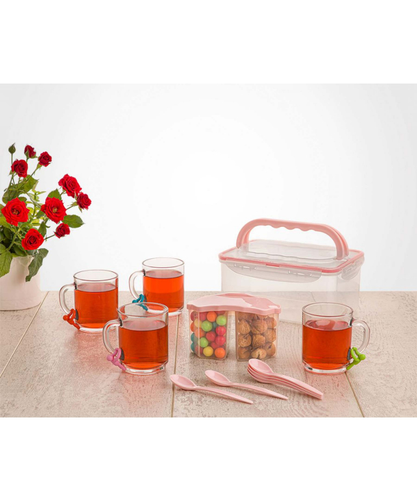 ست چای خوری 4 نفره دسته دار لیمون Limon کد 17869