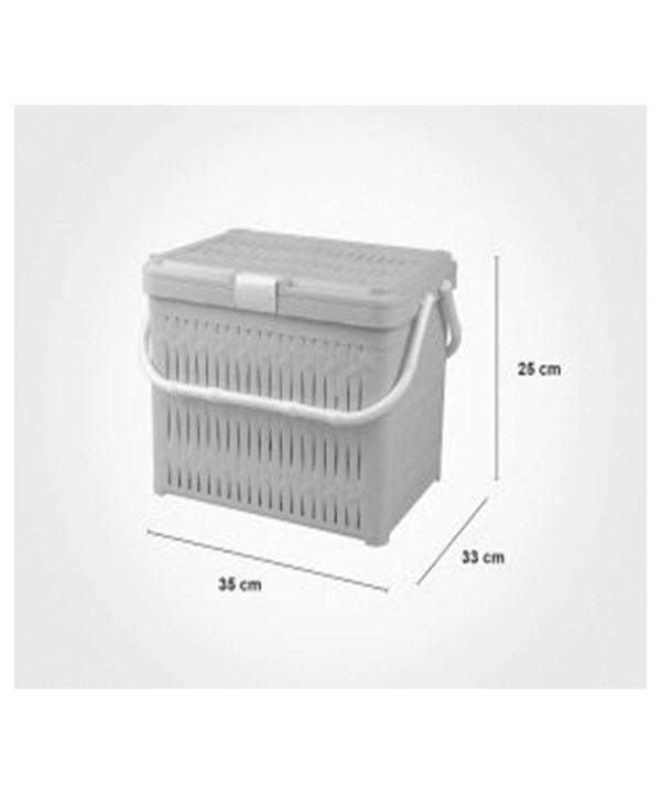 سبد پیک نیک درب‌دار کوچک بامبو لیمون Limon کد 175669